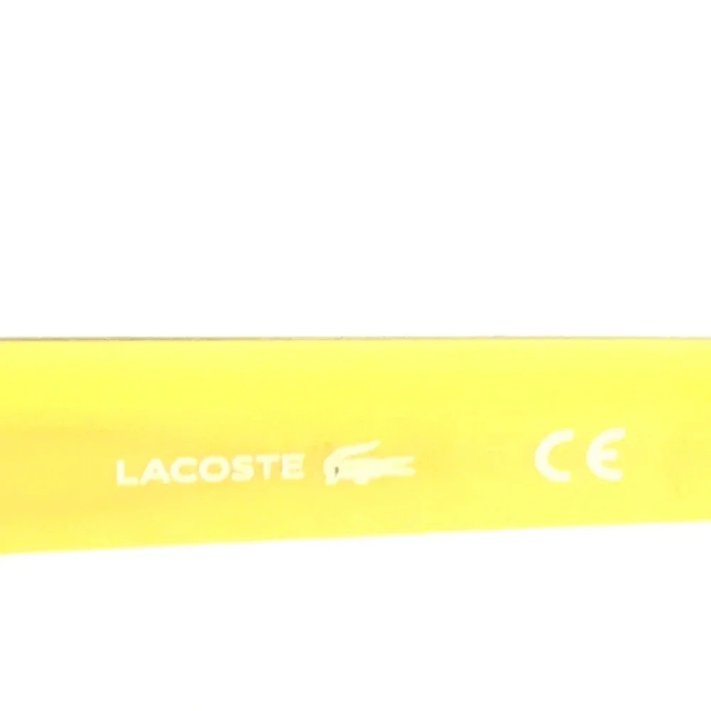 Lacoste Eyeglasses Frames L2707 002 Black Yellow Rectangular Full Rim 53-15-145